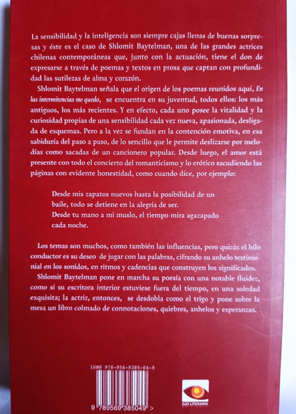 En las intermitencias me quedo - Shlomit Baytelman